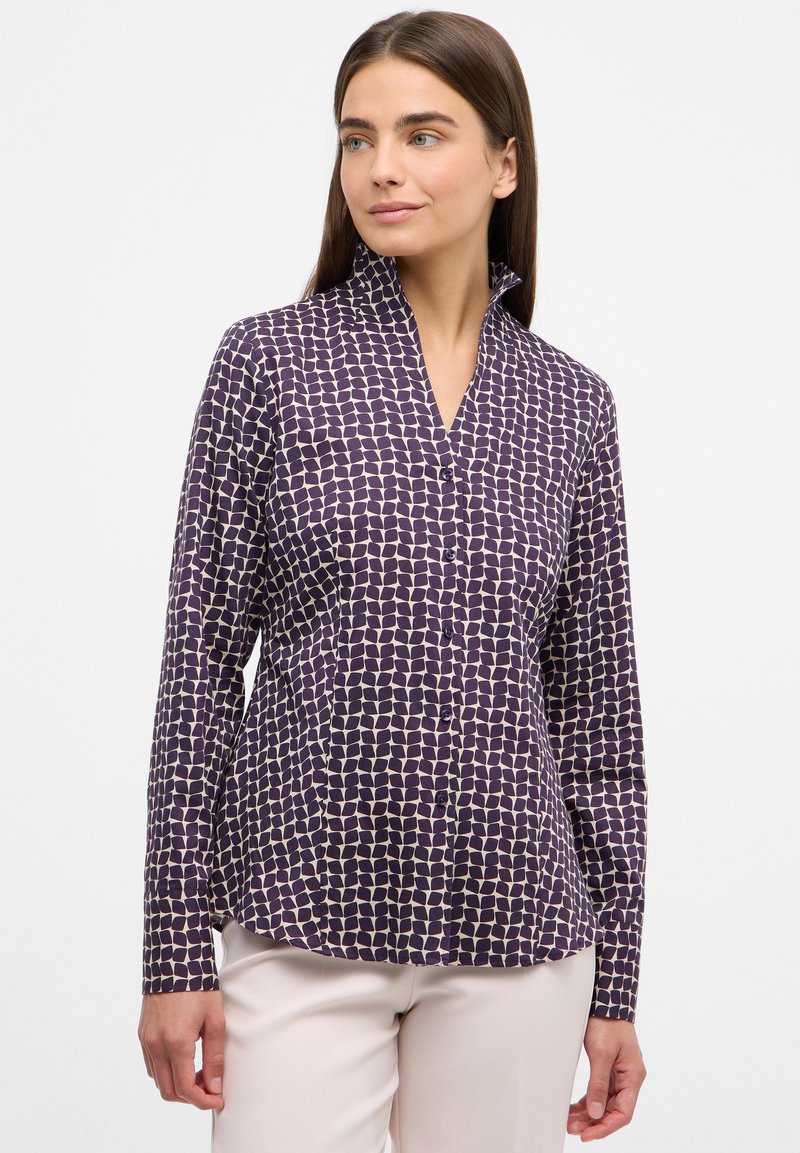 Eterna HEMDBLUSE - REGULAR FIT - Hemdbluse - plum