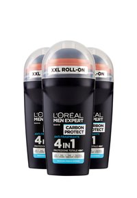 L'Oréal Men Expert - DEODORANTE ROLL-ON CARBON PROTECT, ANTI-TRASPIRANTE, 50 ML - 3 PACK - Deodorante Immagine in miniatura 1