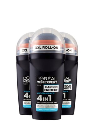 DEODORANTE ROLL-ON CARBON PROTECT, ANTI-TRASPIRANTE, 50 ML - 3 PACK - Deodorante