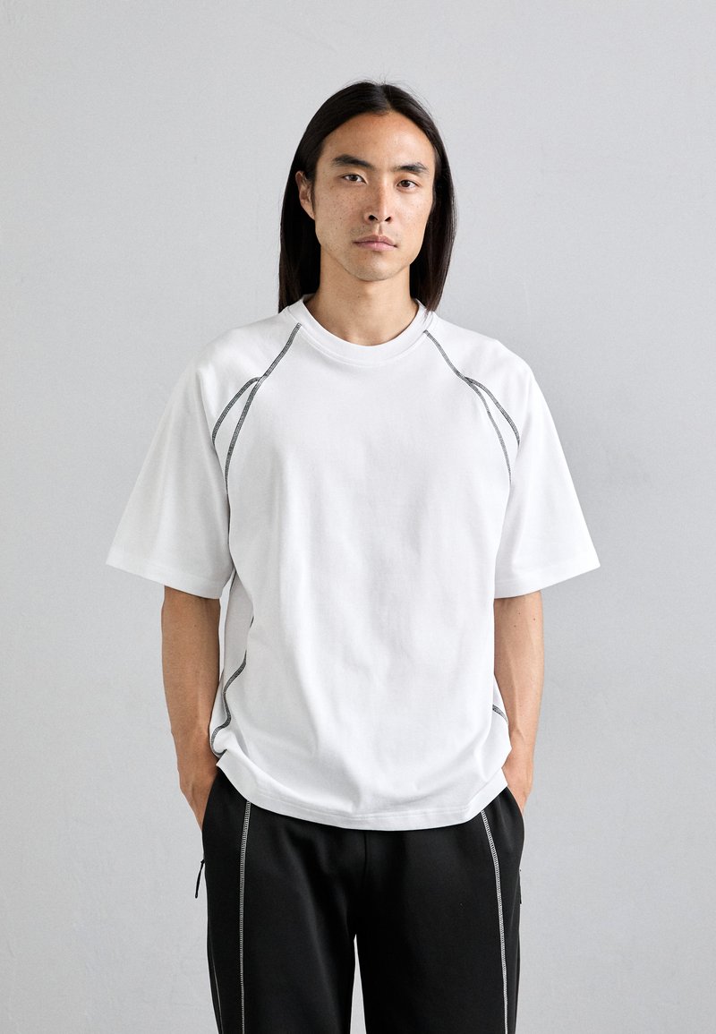 J.LINDEBERG CORADO CONTRAST SEAM - T-shirt imprimé - white