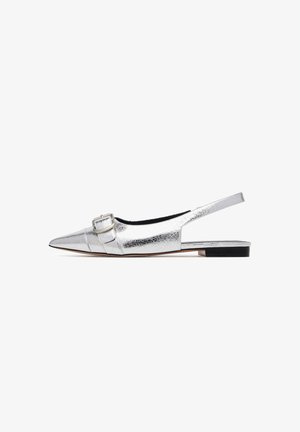 BADURA, BADURA BALLET FLATS HIBISCUS-LT593-911 - Balerínky na šnúrky - silver-coloured