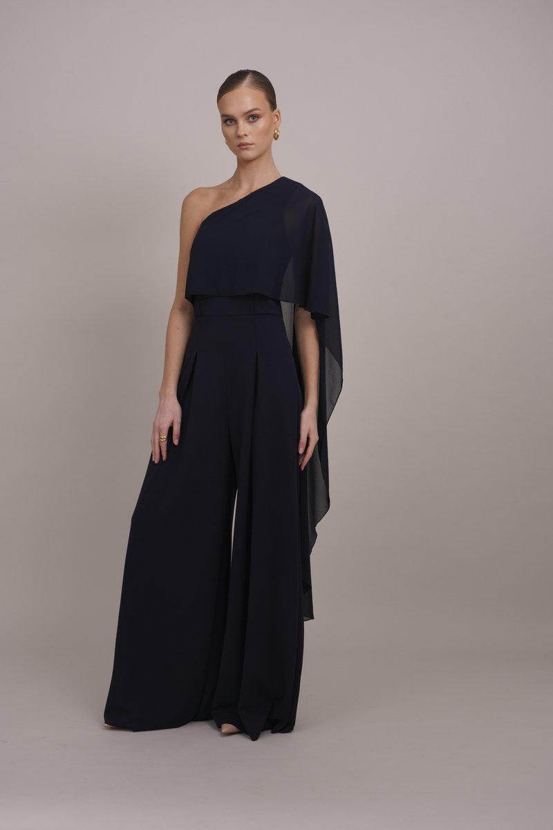 WAL G. - MELODY ONE SHOULDER - Jumpsuit - navy blue, Vergroten