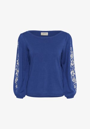 Cream VILLEA BOATNECK - Jersey de punto - galaxy blue