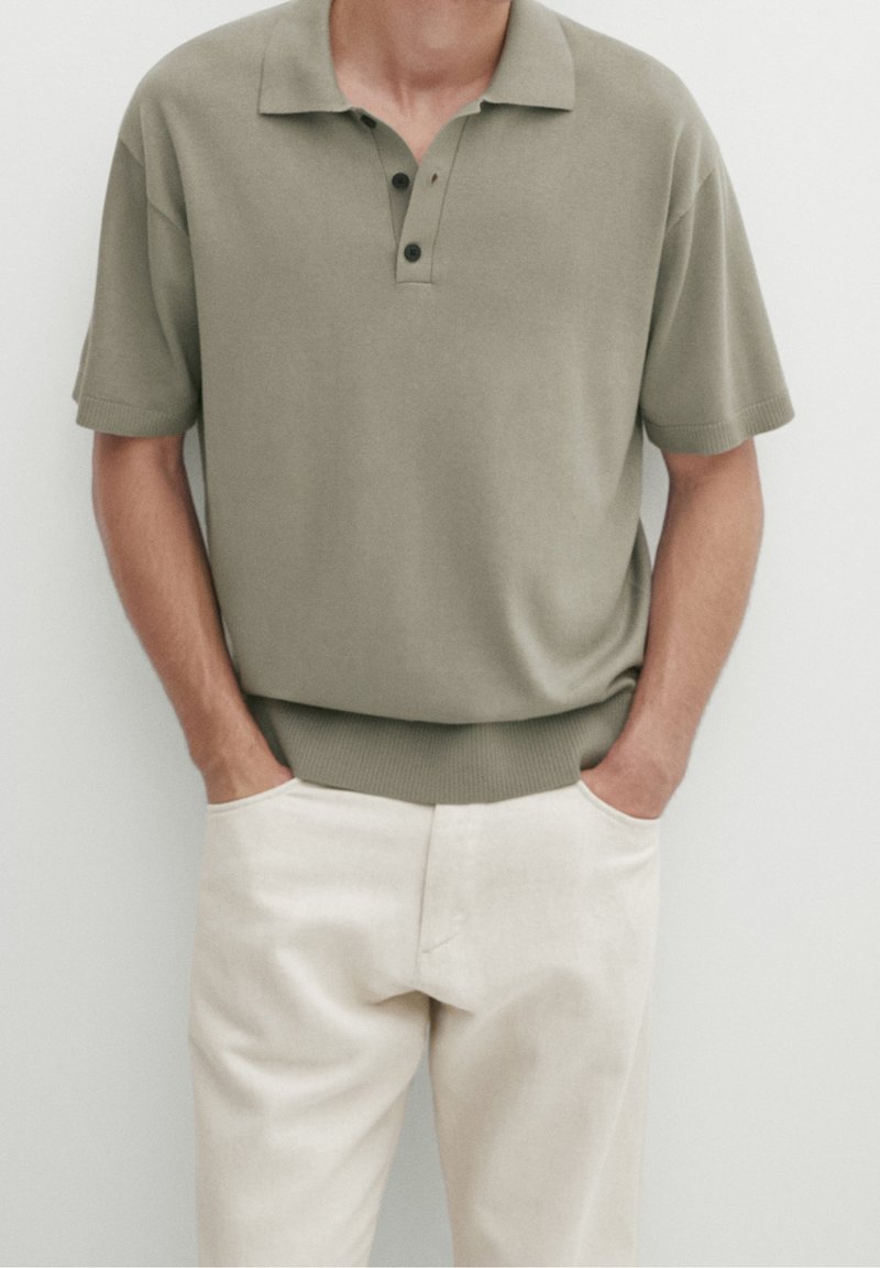Massimo Dutti Poloshirt - dark green