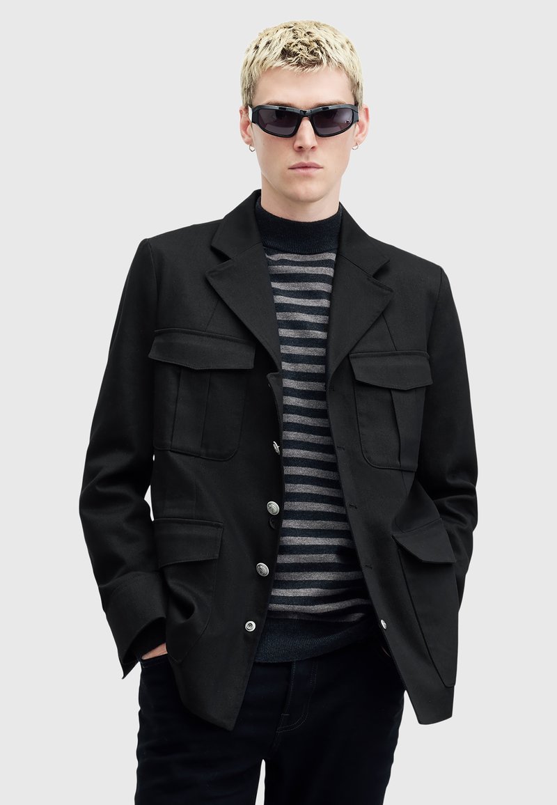 AllSaints ELDON - Giacca di jeans - black