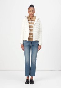 Tommy Hilfiger HOODED JACKET - Gewatteerde jas - ivory silk