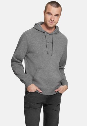 Sweat à capuche Noir Homme Guess Ander pas cher