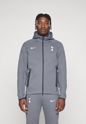Sweatjacke - dark grey/white