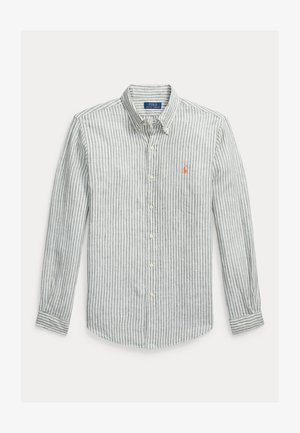 Polo Ralph Lauren CUSTOM FIT STRIPED LINEN SHIRT - Pluus - garden trail white