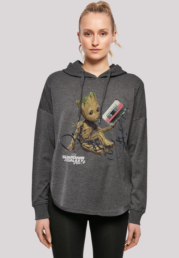 MARVEL GUARDIANS OF THE GALAXY GROOT TAPE - Kapuzenpullover - charcoal