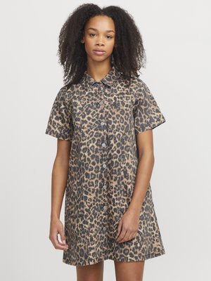 JJXX, JXAMOR - Robe chemise - cornstalk aop leopard