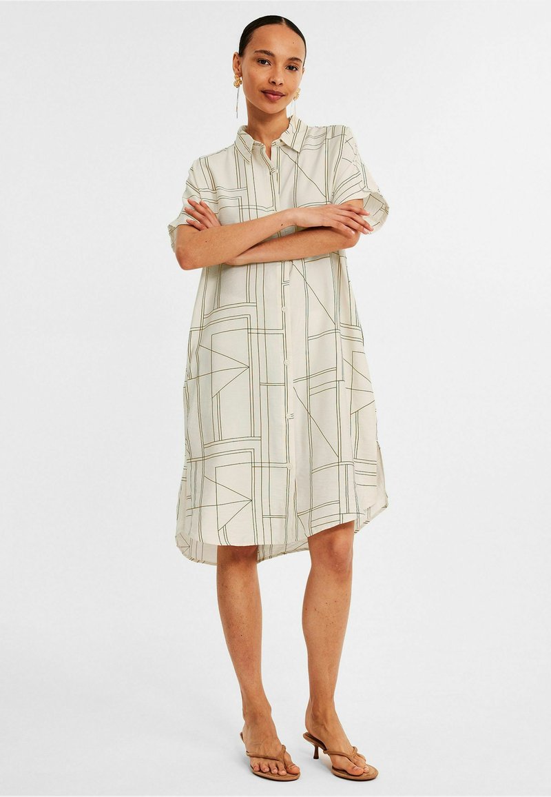 Kappahl Shirt dress - off-white - Zalando