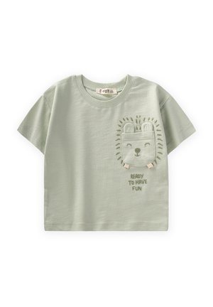 T-shirt med print - light green