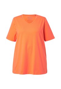 V-AUSSCHNITT HALBARM - T-Shirt basic - coral pink