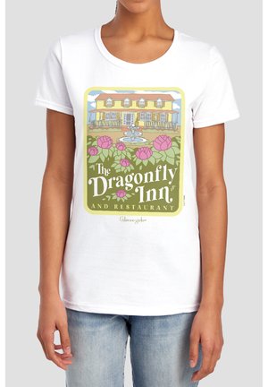 Cotton Soul, GILMORE GIRLS THE DRAGONFLY INN AD - Print T-shirt - white