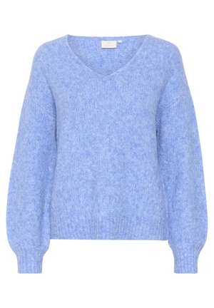 KASARLA V-NECK - Strickpullover - cornflower blue melange