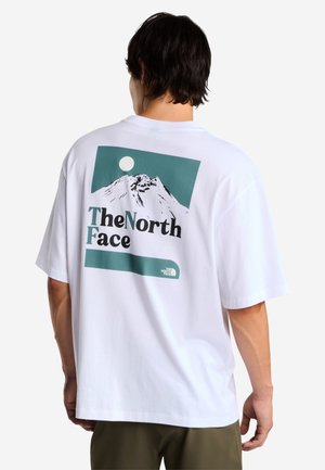 The North Face, M THE RIGHT SIDE OVERSIZED SS TEE. - T-shirt med print - tnf white tnf white