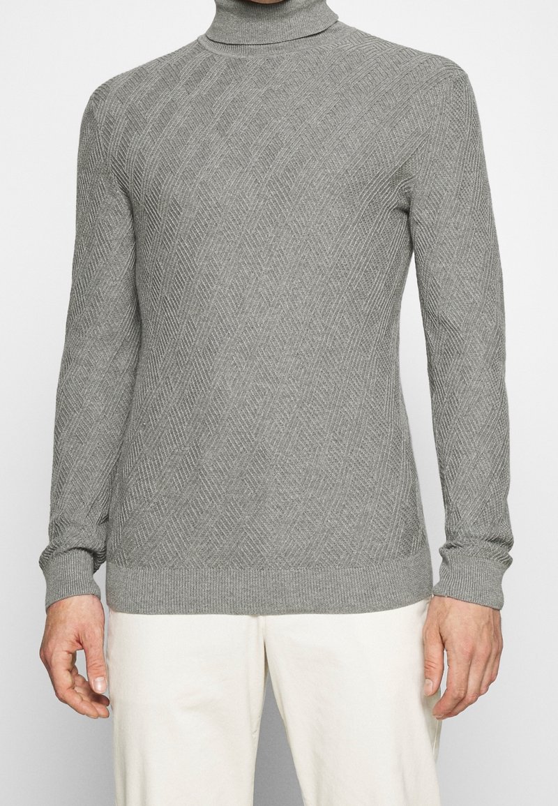 Pier One Strickpullover - mottled light grey