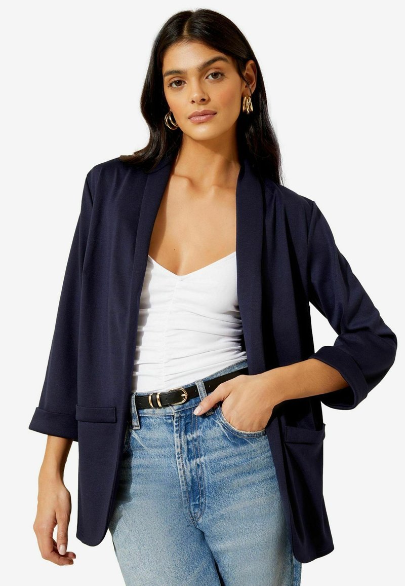 Friends Like These REGULAR FIT - EDGE TO EDGE PONTE TAILORED - Bleizers - navy