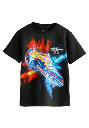 SHORT SLEEVE STANDARD - Print T-shirt - black football
