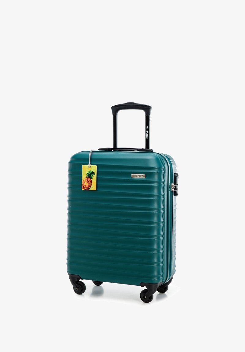 WITTCHEN SMALL SUITCASE WITH LUGGAGE TAG FROM ABS - Kufr - green