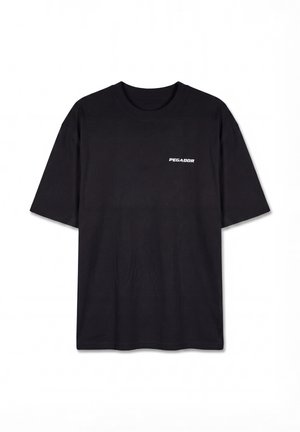 Pegador, LOGO OVERSIZED TEE - Základné tričko - washed black