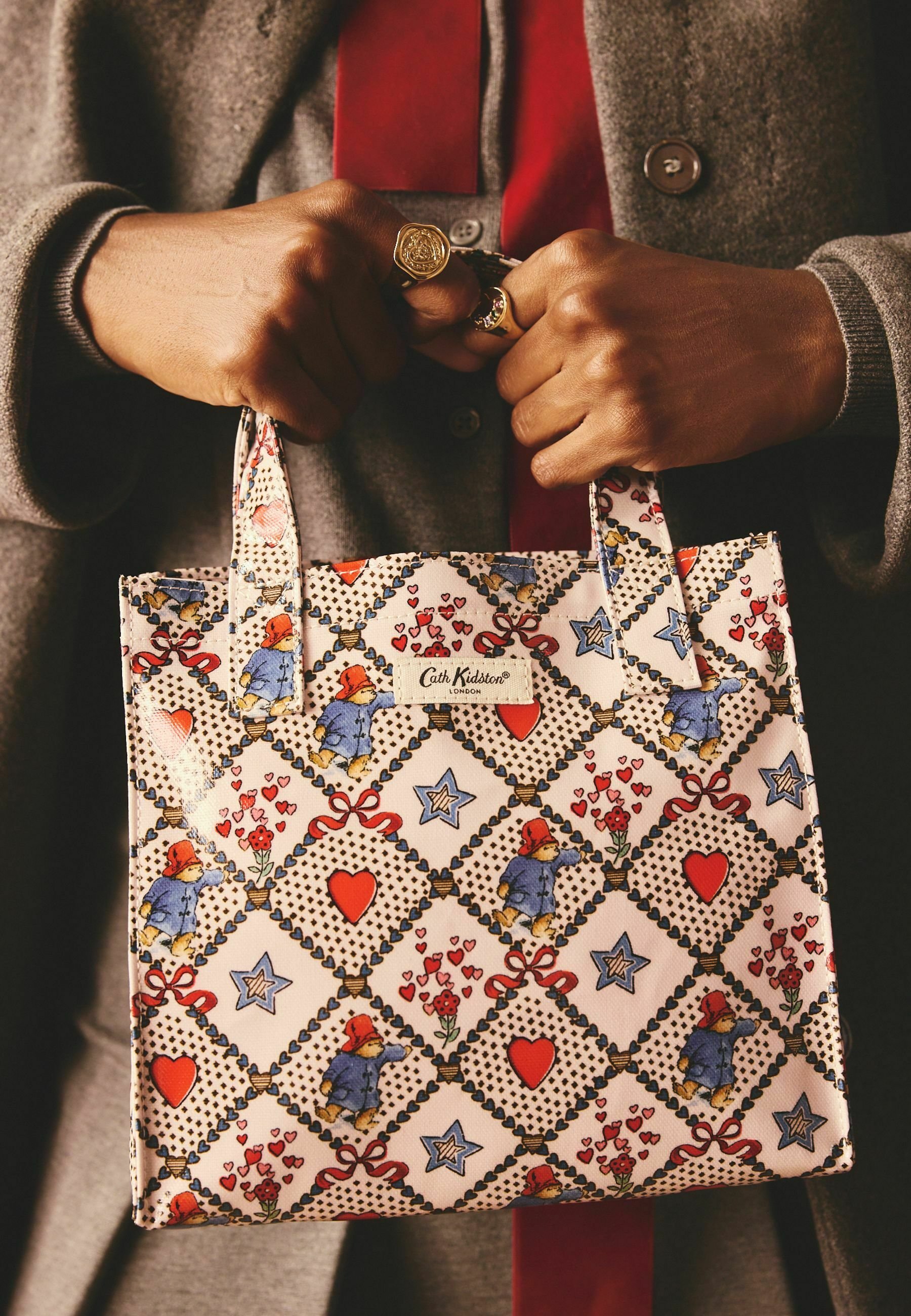 Cathkidston スモール ブックバッグ Paddington Check Ecru Buy Cath Kidston Ecru Paddington Check Small Book Bag from