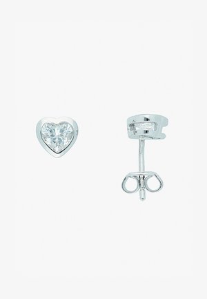 MIT ZIRKONIA - Earrings - silber
