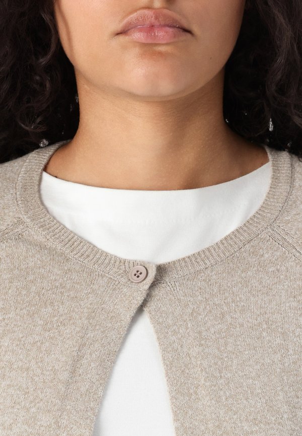 PCBREE SS O NECK - Cardigan - crockery melange2