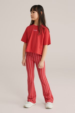 WE Fashion Apdrukāts T-krekls - bright red