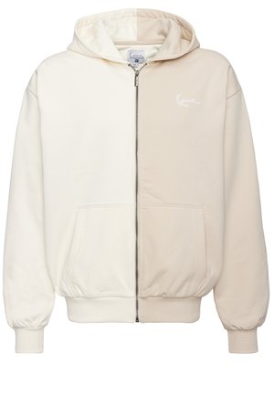 Tröja med dragkedja - beige