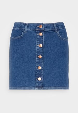 ONLY, ONLDAISY MINI SKIRT PIMBOX - Pouzdrová sukně - medium blue denim