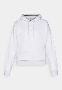 Hoodie - light grey heather/white