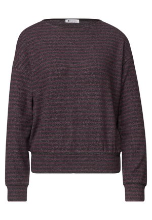 Street One, LANGARM SHIRT MIT ELASTIKBUND - Pullover - rustic rouge mel