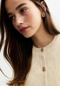 New Look BOUCLÉ SHORT SLEEVED  - Kofta - cream
