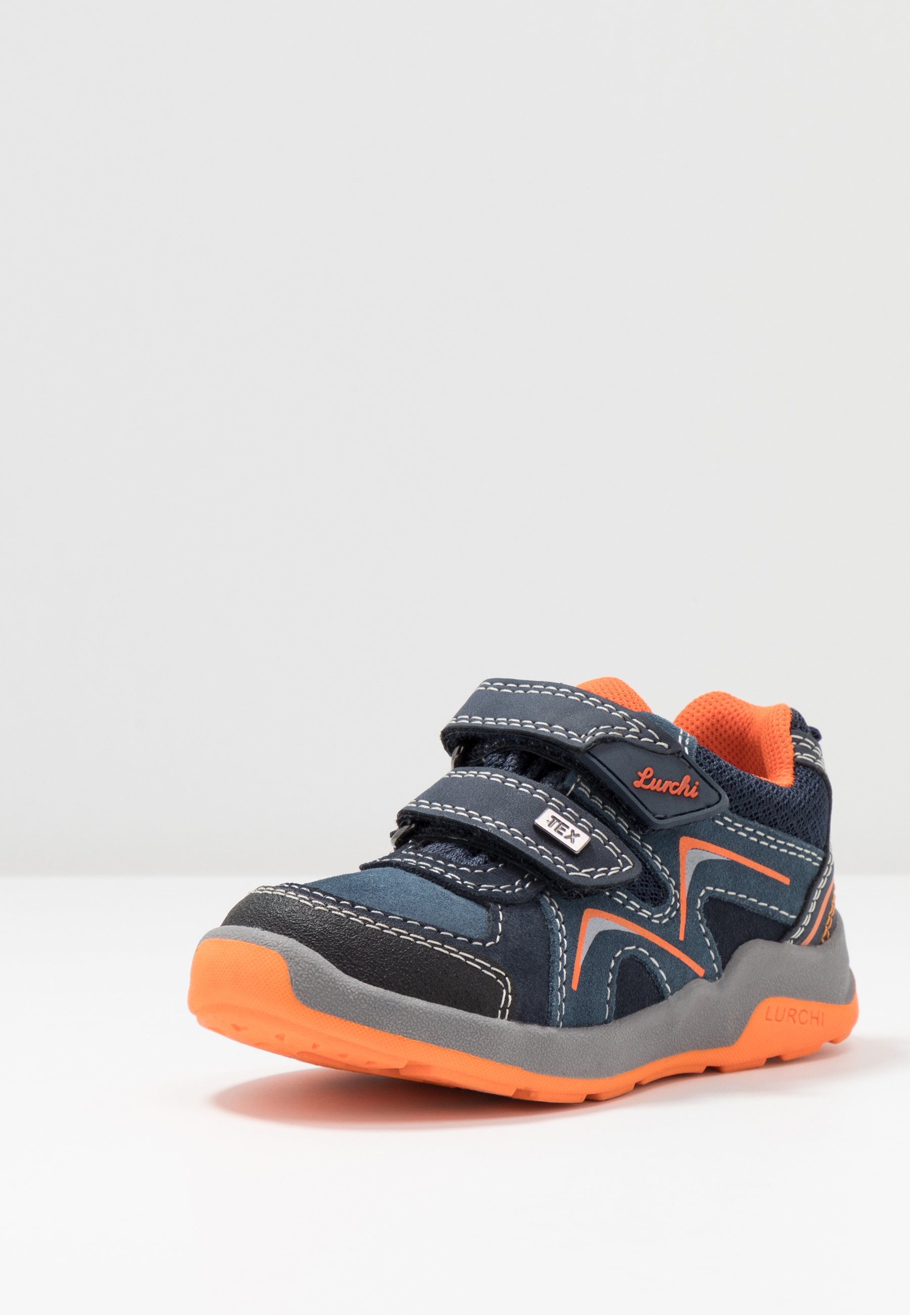 Lurchi MATTHIAS TEX Sko med borrelås navyorange Lurchi MATTHIAS TEX Sko med borrelås navyorange