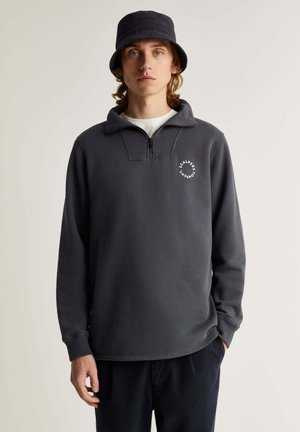 Scalpers NECK ZIPPER - Sudadera - navy