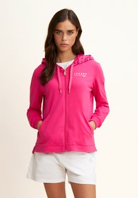 Freddy LEGGERA CON CAPPUCCIO E DETTAGLI - Felpa con zip - beetrootpurple aop ikatfuchsia