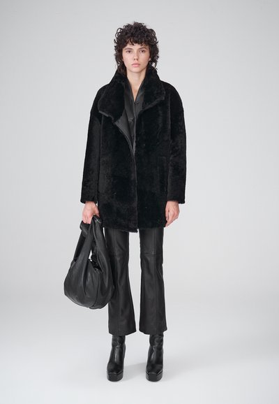 Manteau Sophia Vespucci En Cuir - Taille S Noir - Occasion Très Bon état