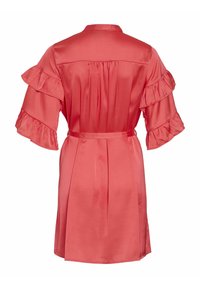 VILA KURZ KURZARM - Blousejurk - poppy red