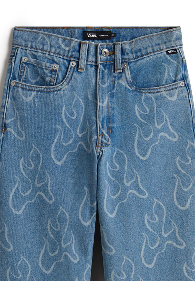 Vans CHECK-5 BLAZE LOOSE FIT Jeans a sigaretta stonewash blue