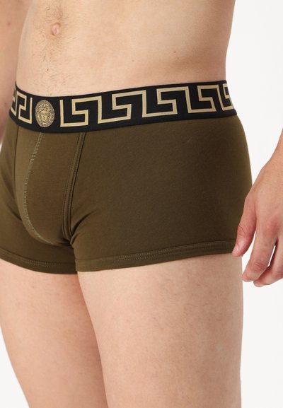 Versace UNDERPANTS LOW RISE TRUNK TOPEKA NEW LOGO - Boxer alsónadrág - dark green