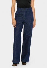 Saint Tropez GWYNNETHSZ  - Trapezaste traperice - dark blue denim