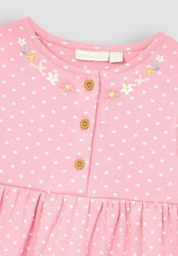 JoJo Maman Bébé BUNNY APPLIQUE BUTTON FRONT REGULAR FIT - Trikotaažkleit - pink lion  tiger spot