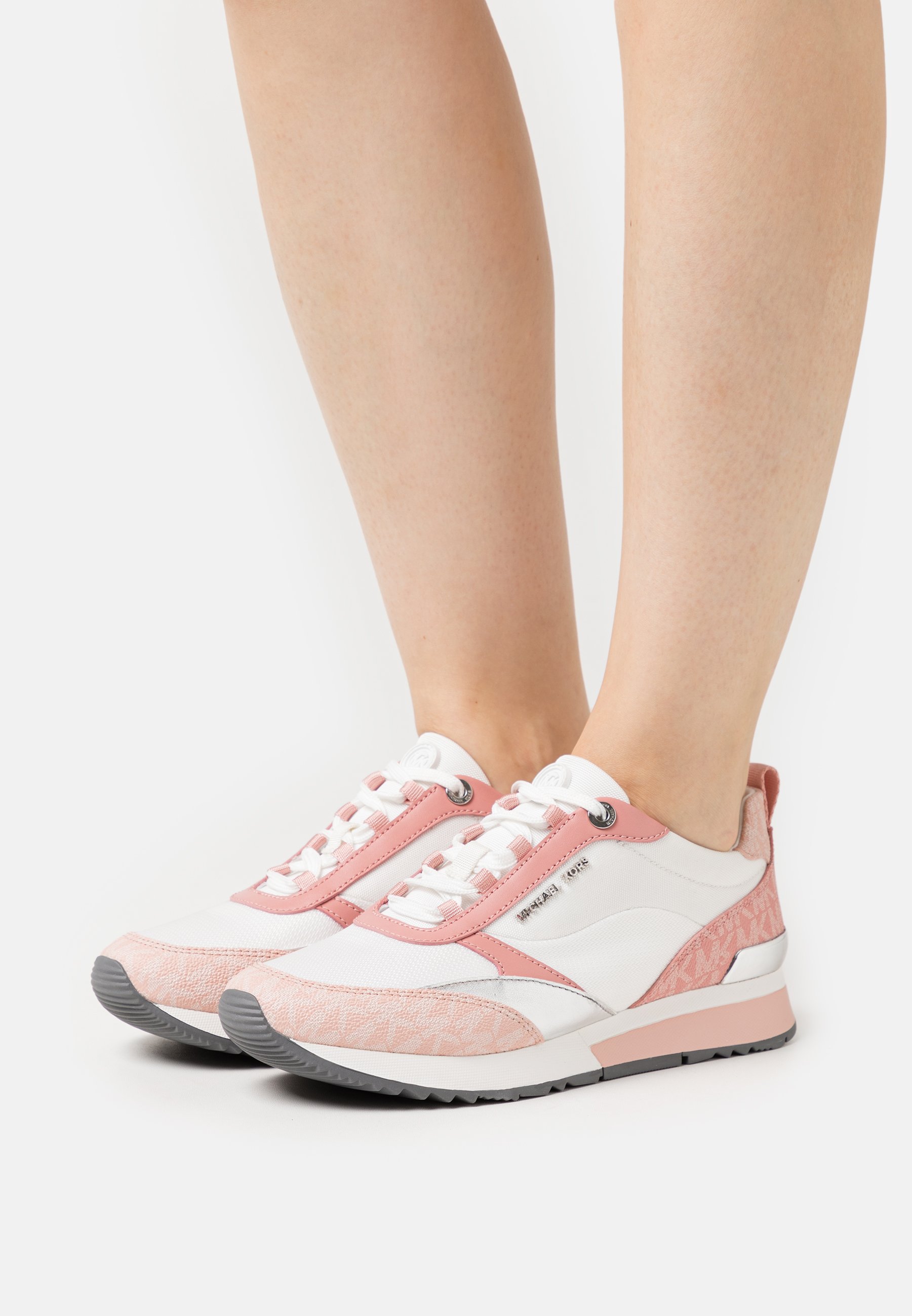 Michael kors pink and white trainers Clearance