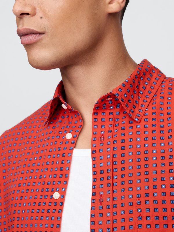 GAP X DOEN SHIRT UNISEX - Button-down blouse - vermillion3
