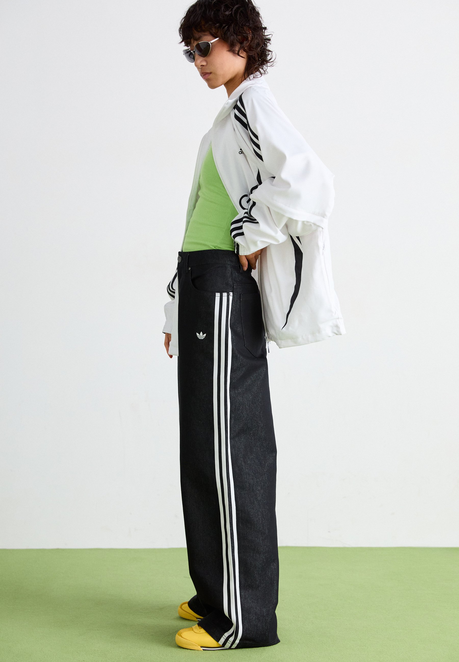 adidas Originals - Wide leg/czarny - Zalando.pl