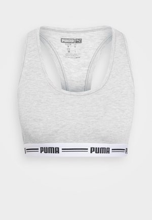 Puma WOMEN RACER BACK HANG - Topp - grey melange