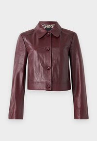 Jachetă piele - bright maroon