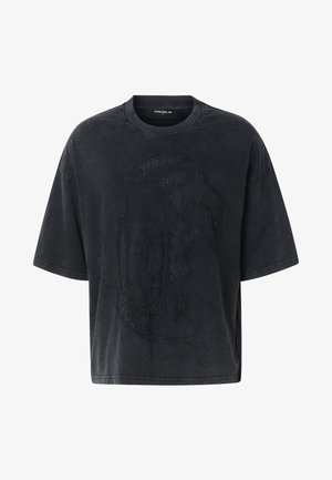 FAVELA, Camiseta estampada - black washed